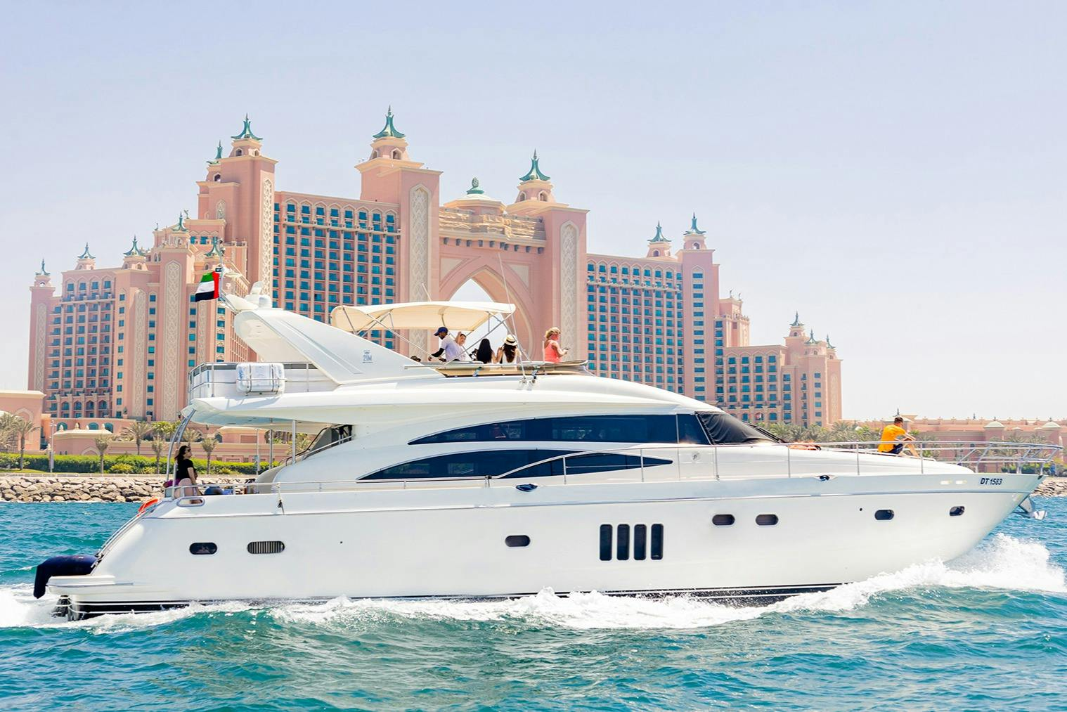 Dubai Harbour: 3-Hr Evening Yacht Tour around Atlantis with Live BBQ - Photo 1 of 12